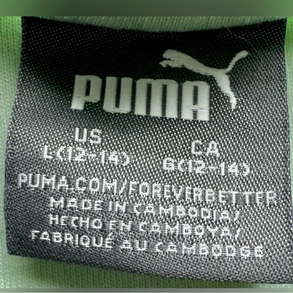 Puma Light Green Tee and Light Pink Shorts Set Size Large #1105 - Picture 9 of 13